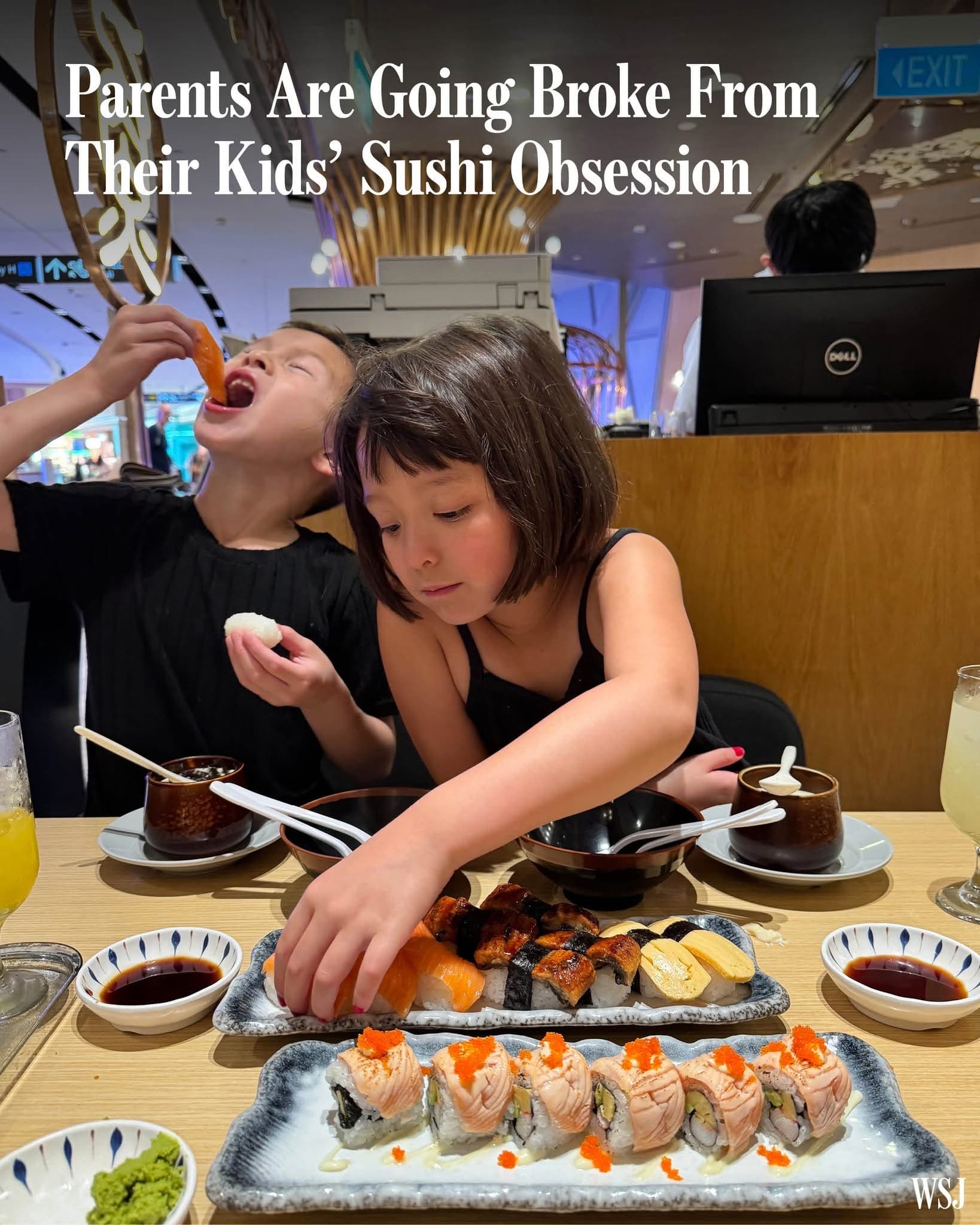 아이들 초밥 사랑에 부모 지갑이 운다