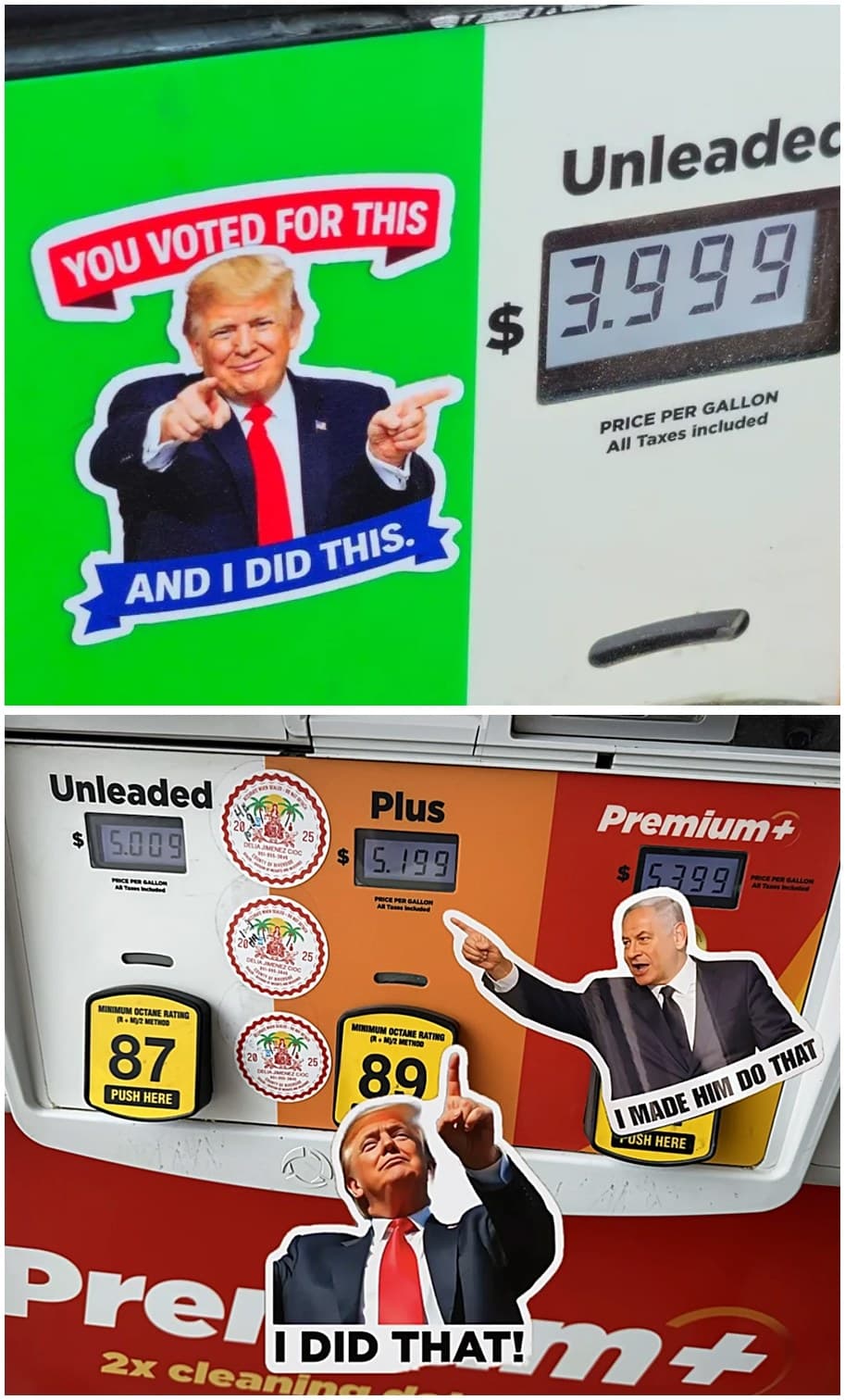 요즘 미국 주유소에 이런 스티커가 등장했다