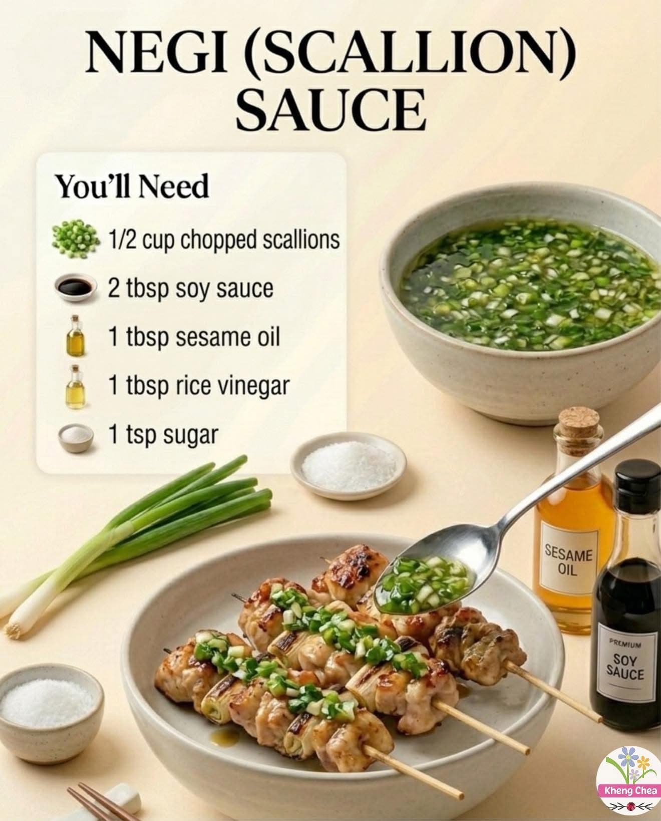 Negi  (Scallion) Sauce 레시피