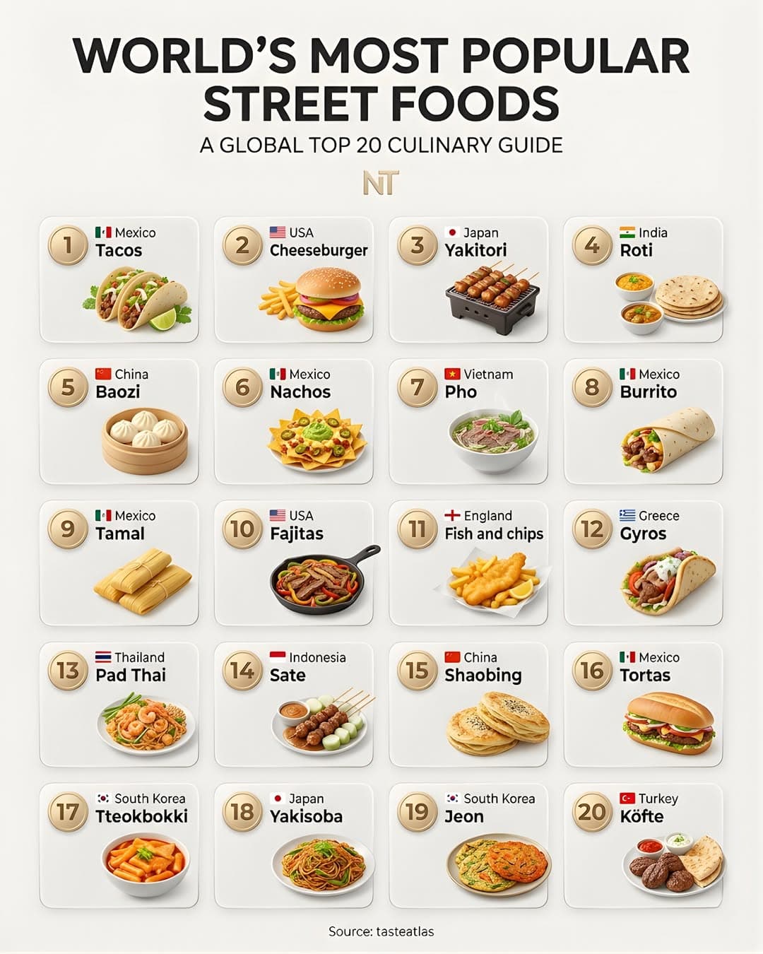 세계인이 사랑하는 길거리 음식… 타코부터 팟타이까지